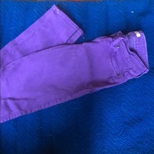 Rich and Skinny purple jeans.